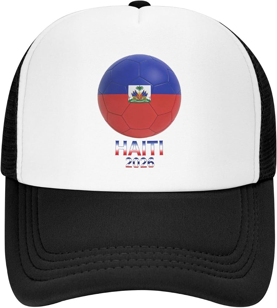 Amazon.com: GZEKWLP 2026 Haiti Flag Soccer Mesh Baseball Cap for